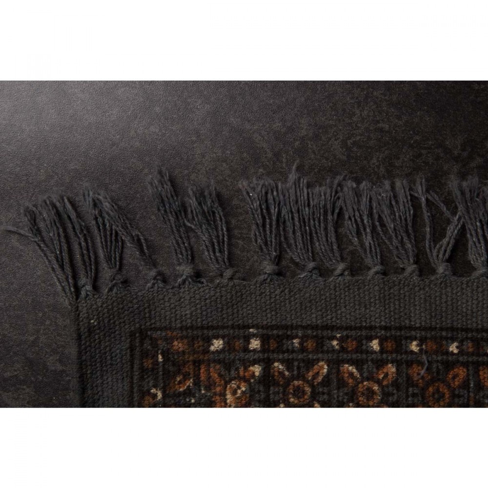 Tapis oriental indian block gris par drawer