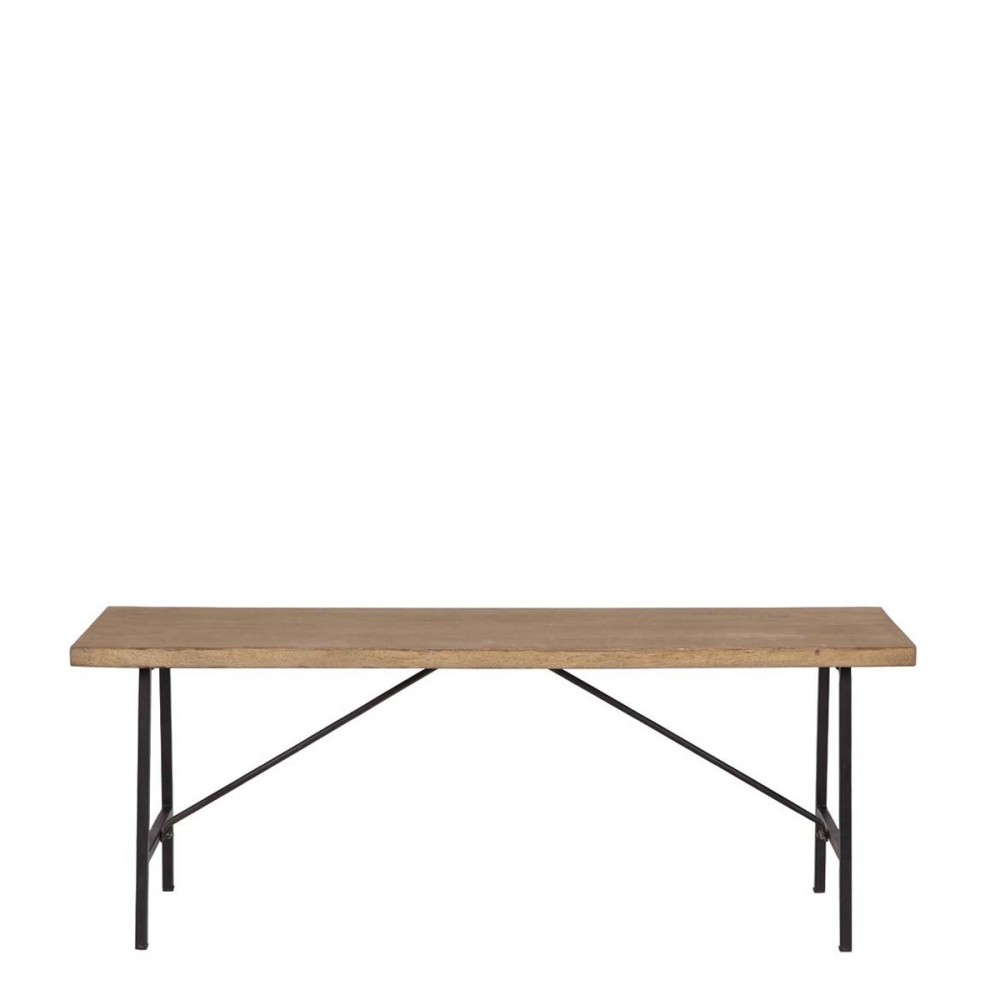 Banc Tv Bois Metal : Banc Bois Métal Old School Naturel Drawer Banc Tv Bois Metal : Banc Bois Métal Old School Naturel Drawer