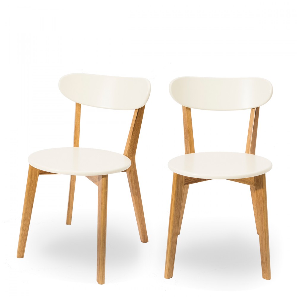 Chaises deisgn scandinave vitak par drawer