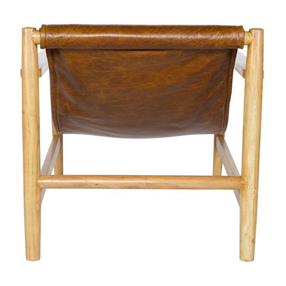 Fauteuil Bois Et Cuir : Fauteuil en bois et cuir Sling par Drawer.fr Fauteuil Bois Et Cuir : Fauteuil en bois et cuir Sling par Drawer.fr
