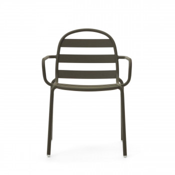 Joncols - Lot de 4 chaises de jardin en acier