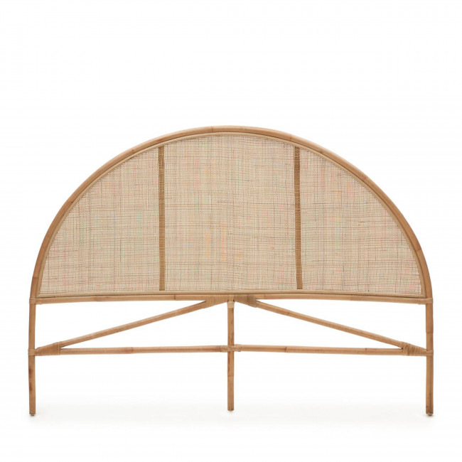 Quiterie - Tête de lit demi-lune en rotin 160cm