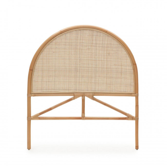 Quiterie - Tête de lit demi-lune en rotin 90cm