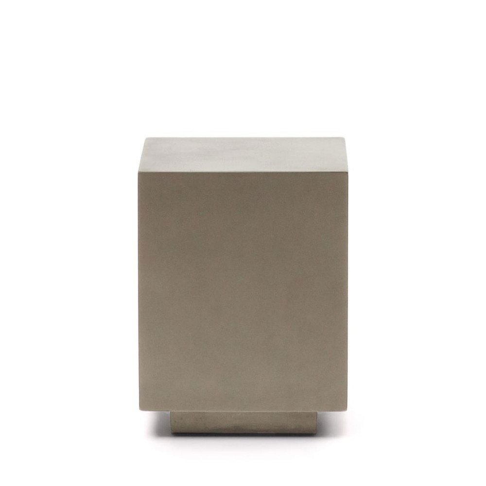 Rustella - Table d'appoint en ciment 35x35cm - Couleur - Gris