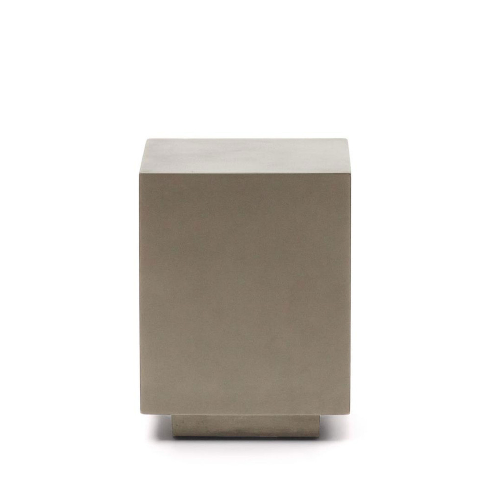 rustella - table d'appoint en ciment 35x35cm - couleur - gris