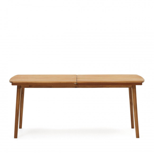 Thianna - Table à manger de jardin extensible en bois d'acacia 180-240x90cm