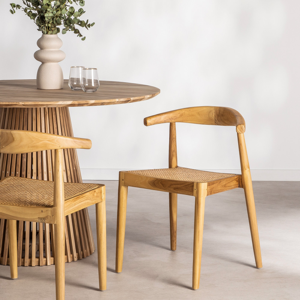 6 Chaises de Salle à Manger FRÉDÉRIQUE Style Scandinave Pieds en Bois  Massif Design Moderne