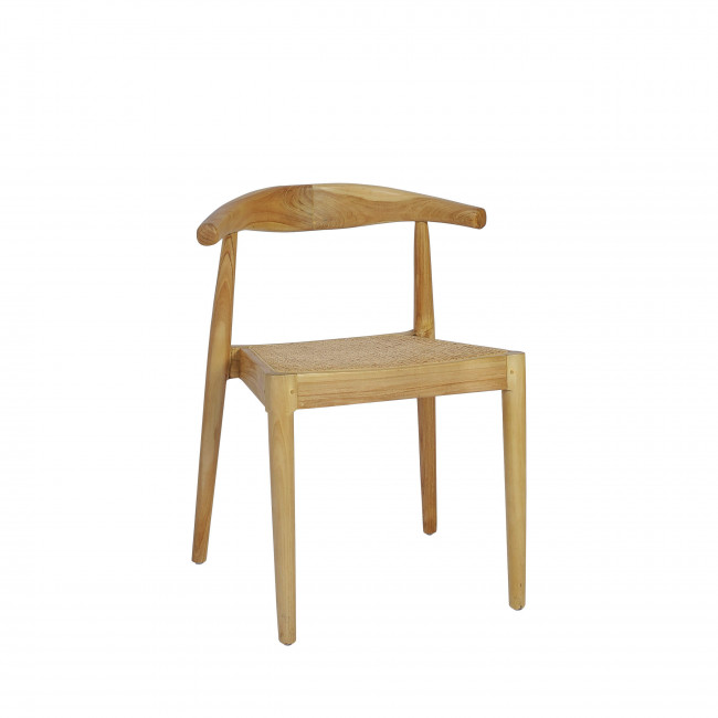 Bunga - Lot de 2 chaises en teck et cannage