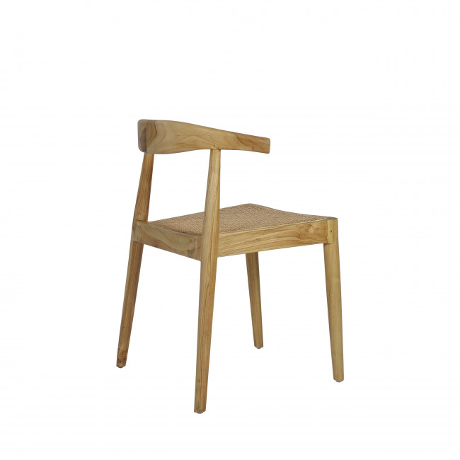 Bunga - Lot de 2 chaises en teck et cannage