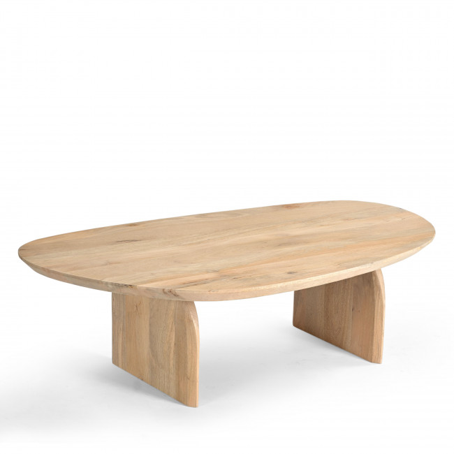 Malang - Table basse organique en bois massif de manguier