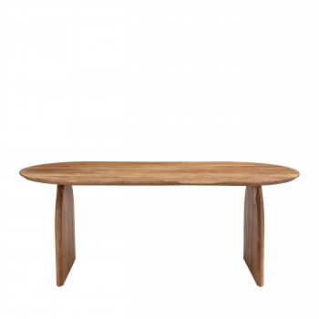 Malang - Table à manger en bois massif d'acacia 200x100cm