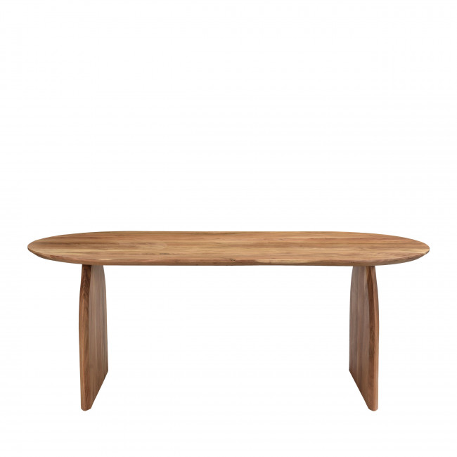 Malang - Table à manger en bois massif d'acacia 200x100cm