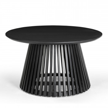 Jambi - Table basse ronde en bois massif ø80cm