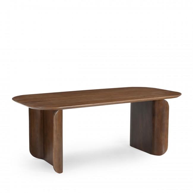 Dumai - Table à manger en bois massif 200x90cm