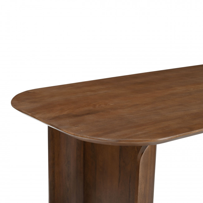 Dumai - Table à manger en bois massif 200x90cm