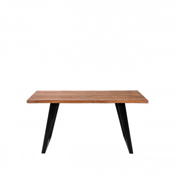 Àsele - Table à manger en bois et métal 160x90cm