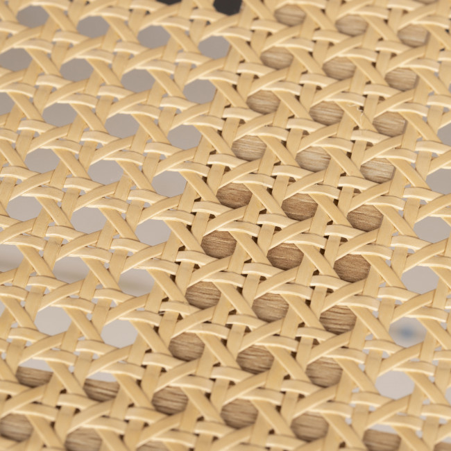 Ellos - Table basse en bois et cannage