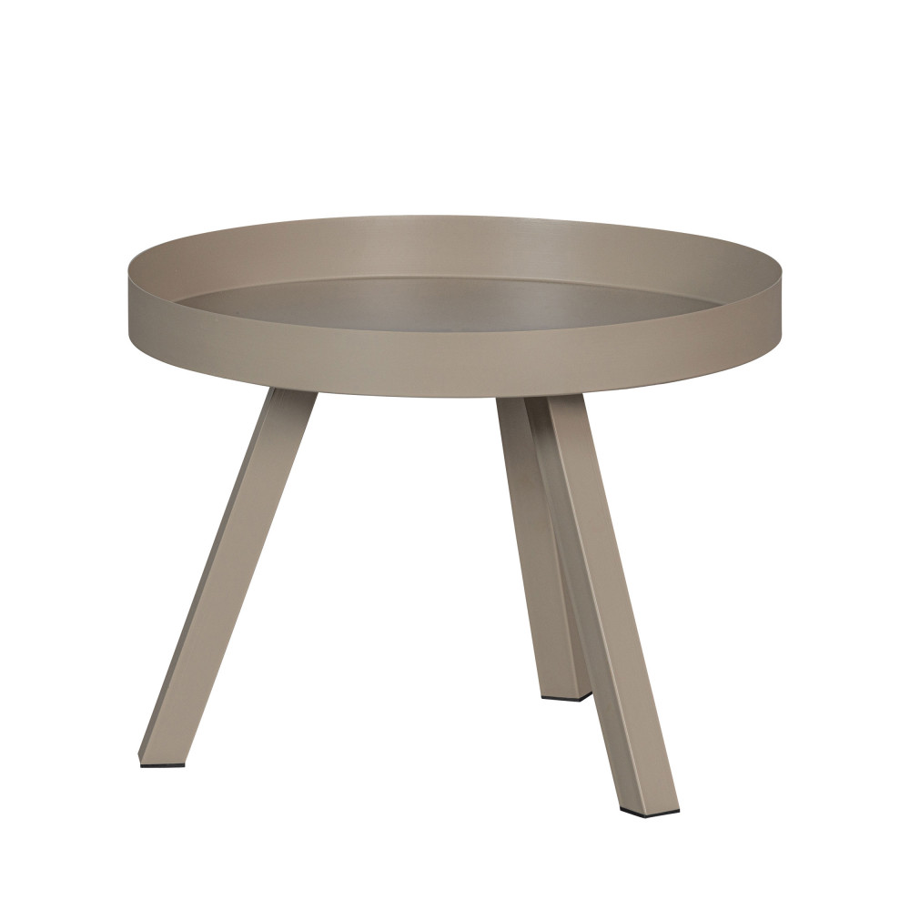 Sunny - Table d'appoint en métal ø60cm - Couleur - Beige