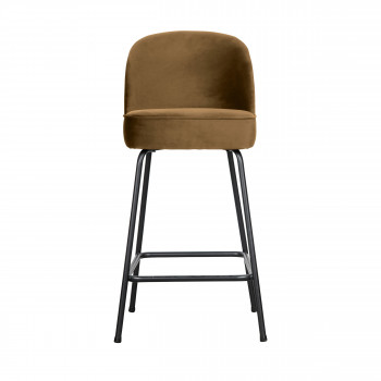 Vogue - Tabouret de bar en velours 65cm