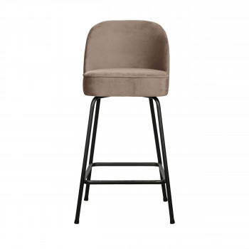 Vogue - Tabouret de bar en velours 65cm