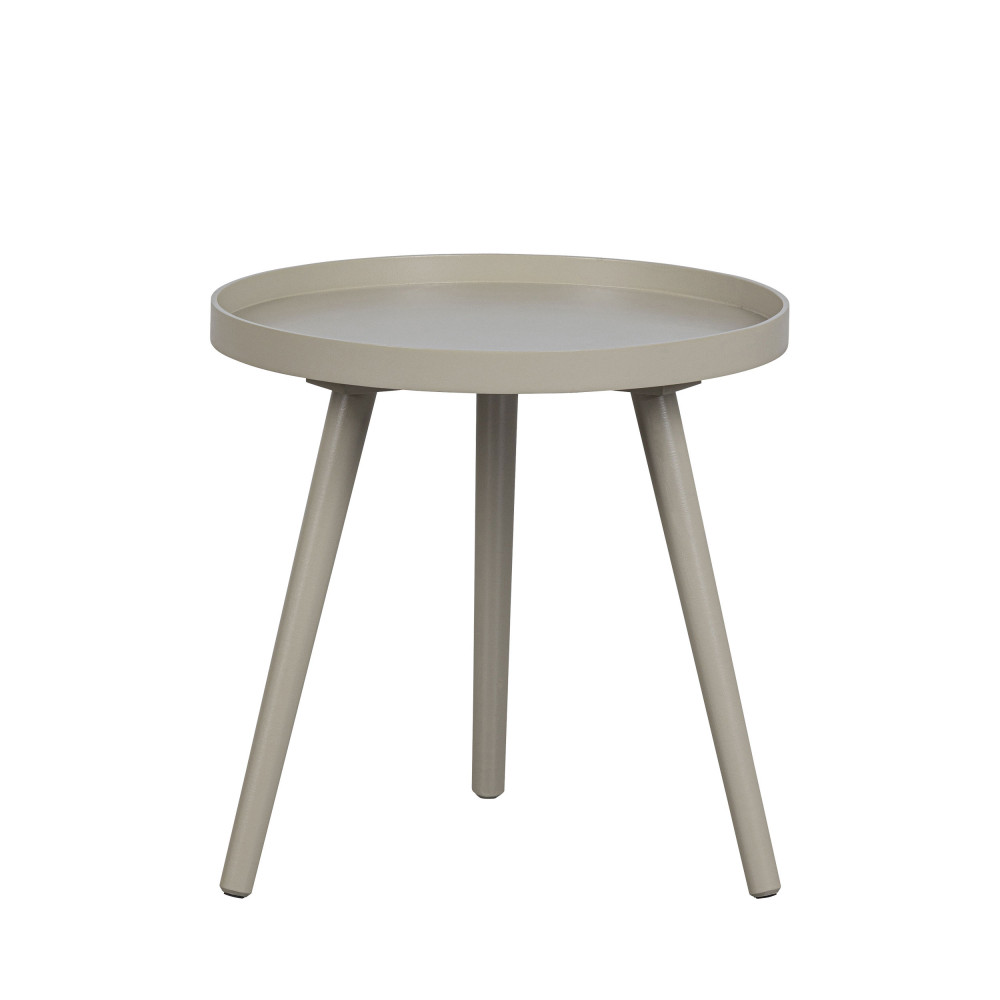 sasha - table basse ronde en métal ø41cm - couleur - beige