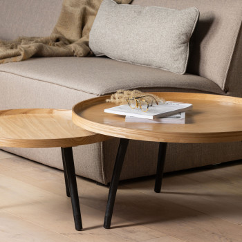 Table d'appoint ronde bois XL Mesa