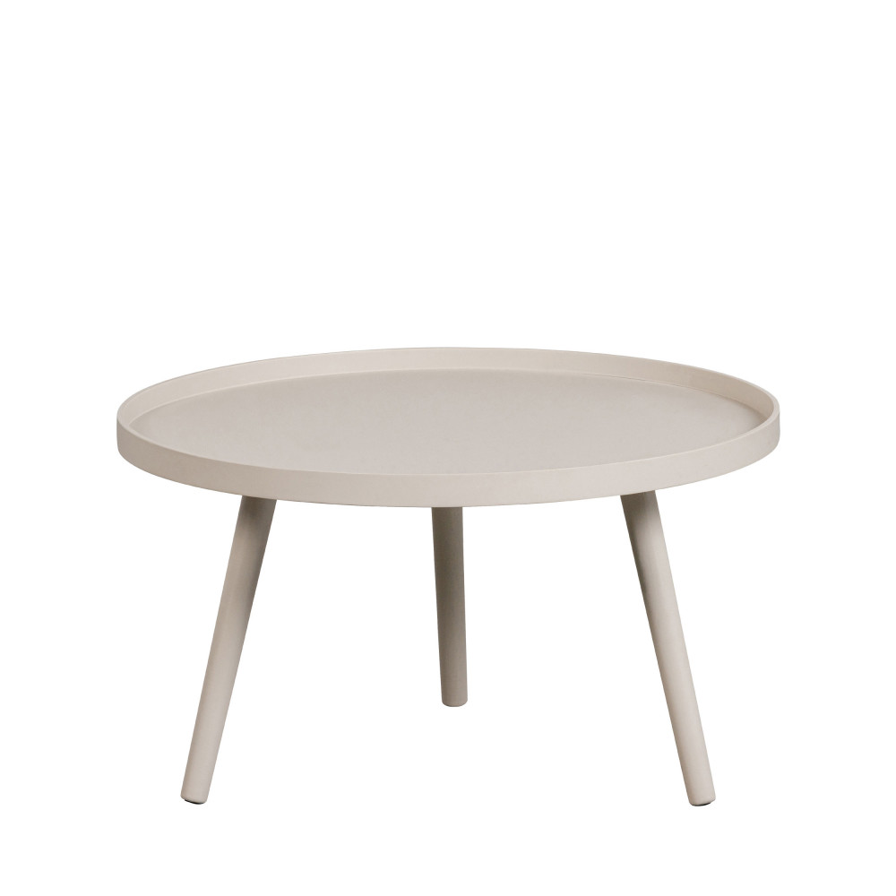 Mesa - Table d'appoint ronde bois ø60cm - Couleur - Beige