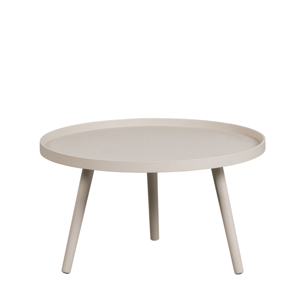 mesa - table d'appoint ronde bois ø60cm - couleur - beige