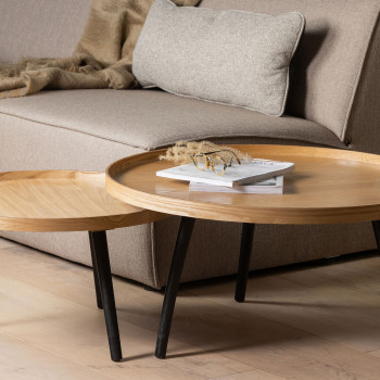 Table d'appoint ronde bois L Mesa