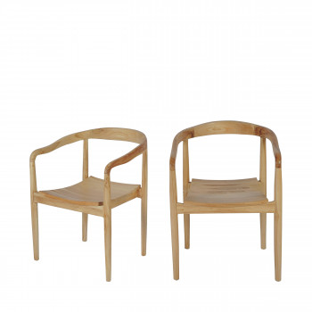 Raden - Lot de 2 fauteuils de table en teck