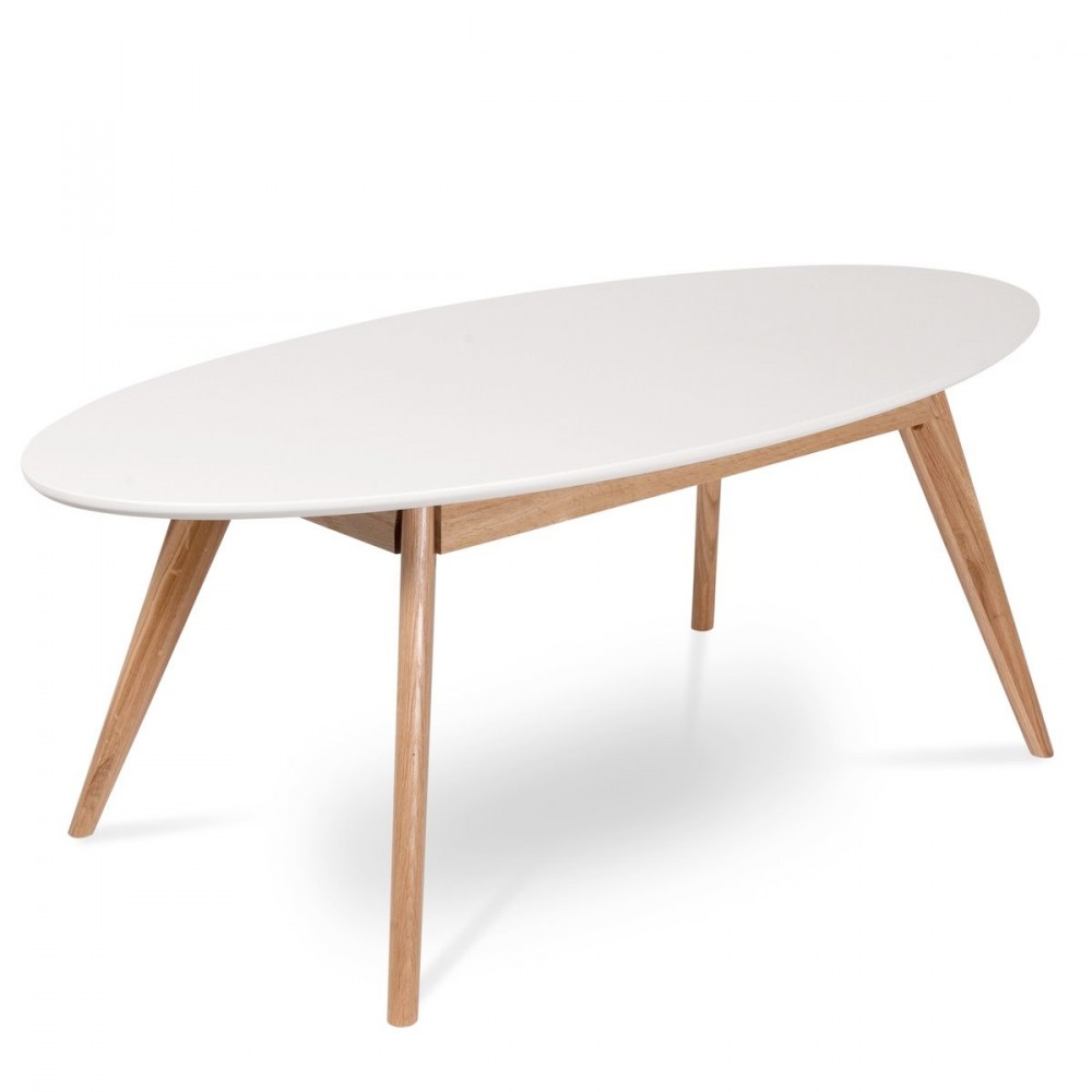 Table basse scandinave ovale Skoll by Drawer Table basse scandinave ovale Skoll by Drawer