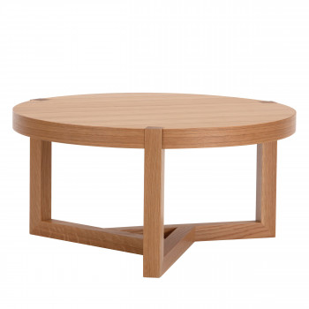 Brentwood - Table basse ronde en bois ø81cm