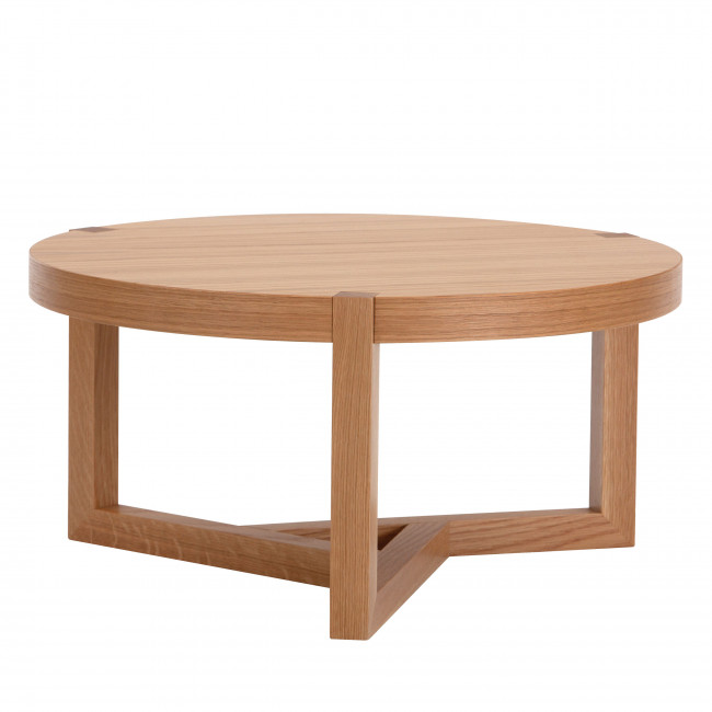 Brentwood - Table basse ronde en bois ø81cm