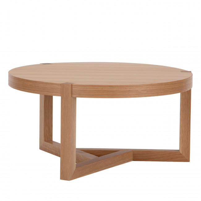 Brentwood - Table basse ronde en bois ø81cm