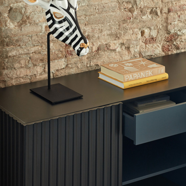 Doric - Buffet 3 portes en bois L150cm