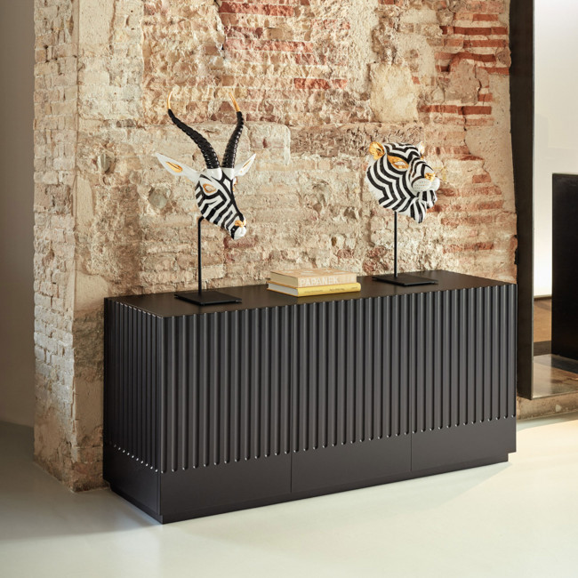 Doric - Buffet 3 portes en bois L150cm