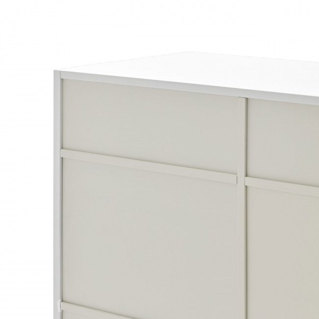 Doric - Buffet haut 2 portes en bois H120cm