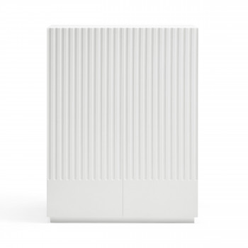 Doric - Buffet haut 2 portes en bois H120cm