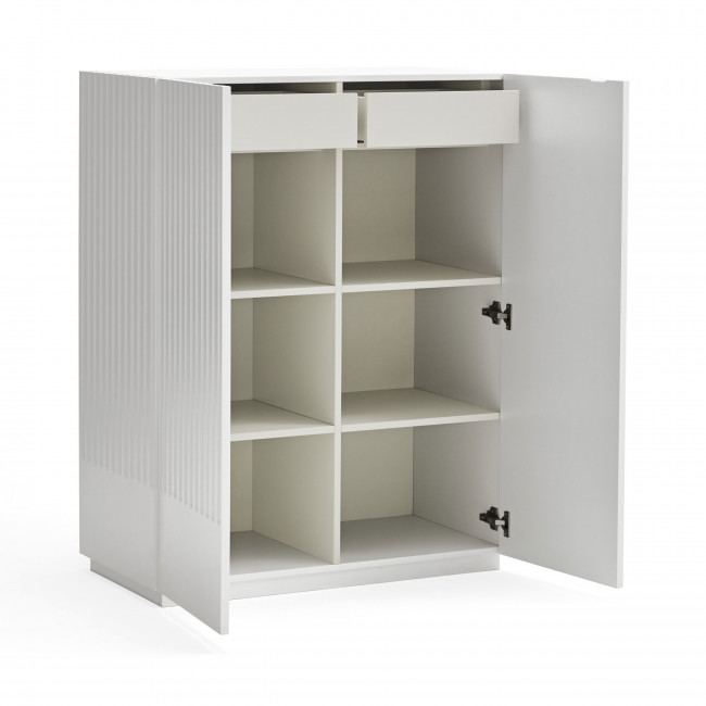 Doric - Buffet haut 2 portes en bois H120cm