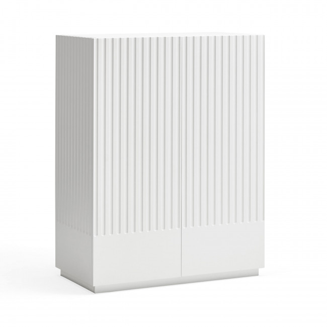 Doric - Buffet haut 2 portes en bois H120cm