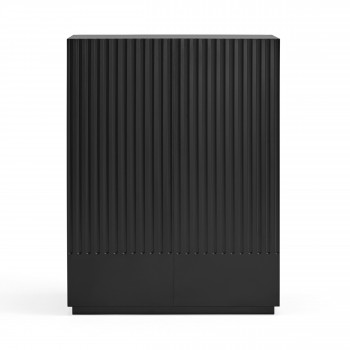 Doric - Buffet haut 2 portes en bois H120cm