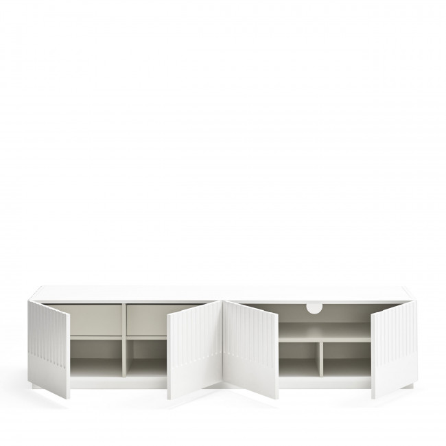 Doric - Meuble tv 4 portes en bois L180cm