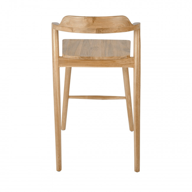 Joko - Lot de 2 chaises de bar en teck H65cm