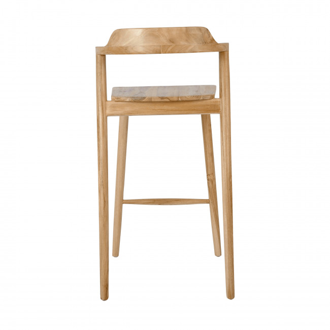 Joko - Lot de 2 chaises de bar en teck H75cm