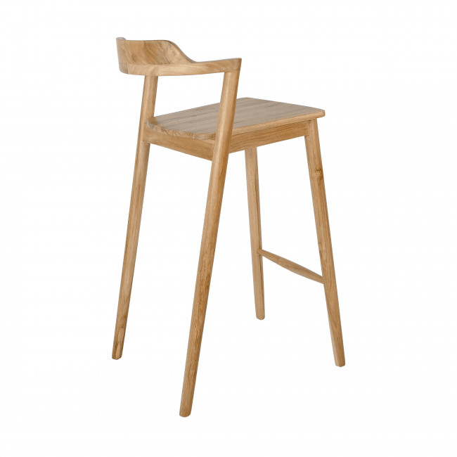 Joko - Lot de 2 chaises de bar en teck H75cm