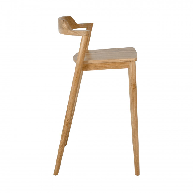 Joko - Lot de 2 chaises de bar en teck H75cm