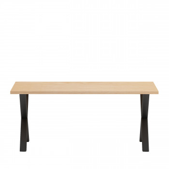 Osby - Table à manger en bois piètement en X 180x90cm