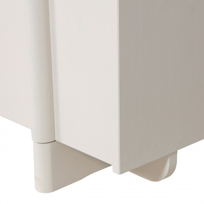 Basu - Armoire 2 portes, 1 tiroir en bois H210cm