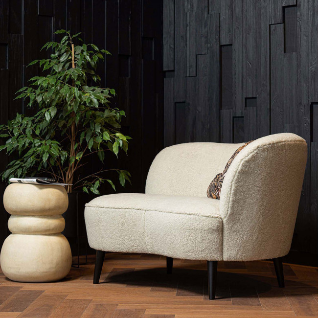 Yvo - Table d'appoint en fibres d'argile ø33cm