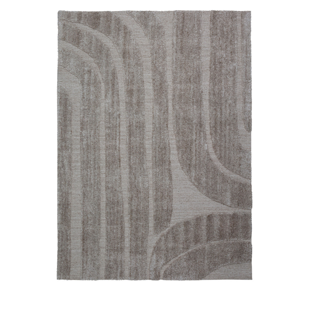 Inure - Tapis avec motifs graphiques naturel - Couleur - Beige, Dimensions - 170x240 cm
